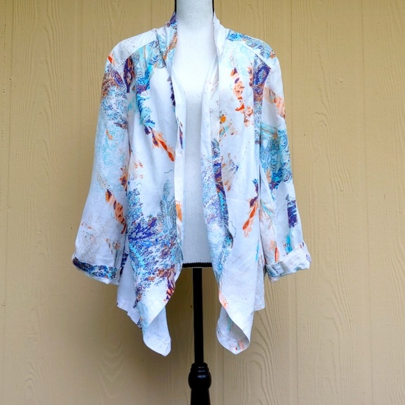 Chico's Tops - Chico’s Linen Jacket, Size 3